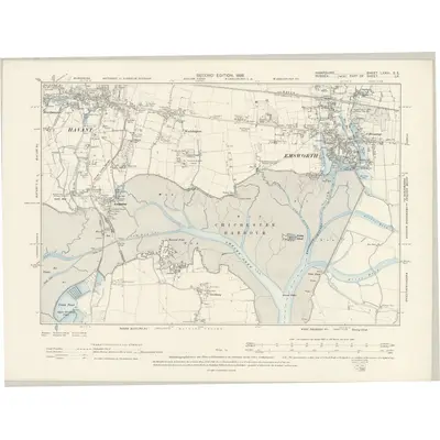 1895 Map of Hampshire & Isle of Wight LXXVI.SE, 1898 Print