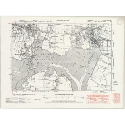 1938 Map of Hampshire & Isle of Wight LXXVI.SE, 1946 Print
