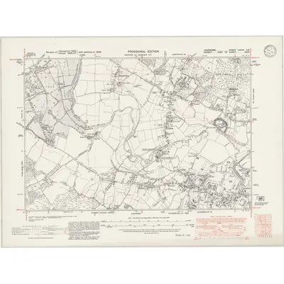 1938 Map of Hampshire & Isle of Wight LXXVII.SE, 1946 Print