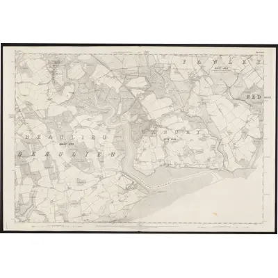 1868 Map of Hampshire & Isle of Wight LXXXI, 1871 Print