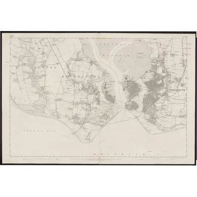 1856 Map of Hampshire & Isle of Wight LXXXIII, 1871 Print