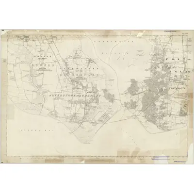 1856 Map of Hampshire & Isle of Wight LXXXIII, 1871 Print