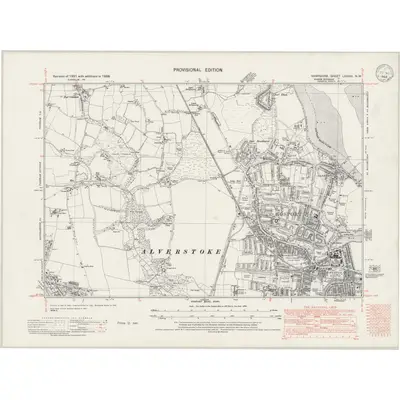 1938 Map of Hampshire & Isle of Wight LXXXIII.NW, 1945 Print
