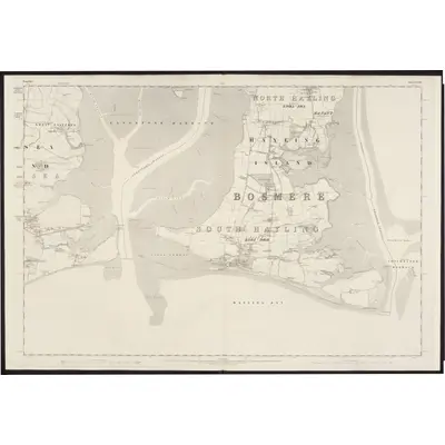 1866 Map of Hampshire & Isle of Wight LXXXIV, 1871 Print
