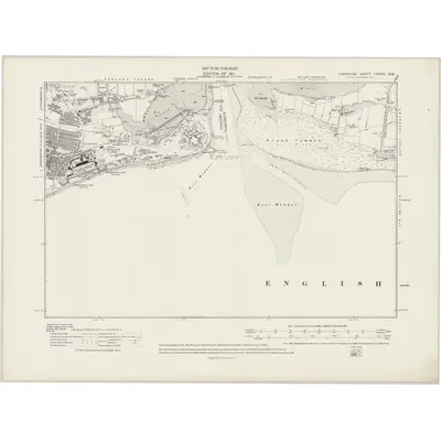 1913 Map of Hampshire & Isle of Wight LXXXIV.SW, 1942 Print
