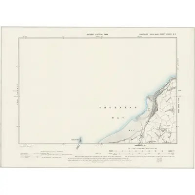1896 Map of Hampshire & Isle of Wight LXXXIX.NE, 1898 Print