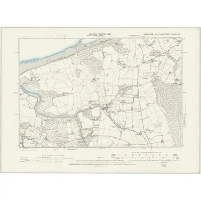 1896 Map of Hampshire & Isle of Wight LXXXIX.SE, 1898 Print