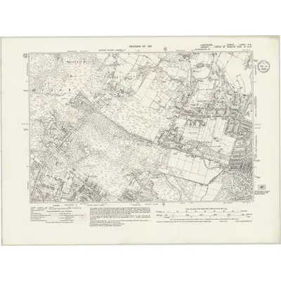 1932 Map of Hampshire & Isle of Wight LXXXV.NE, 1934 Print