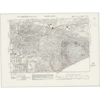 1938 Map of Hampshire & Isle of Wight LXXXV.SE, 1944 Print