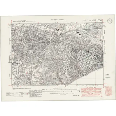 1938 Map of Hampshire & Isle of Wight LXXXV.SE, 1946 Print