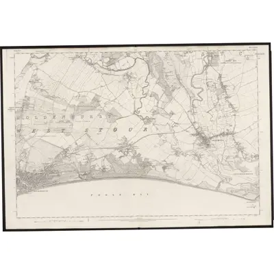 1870 Map of Hampshire & Isle of Wight LXXXVI, 1872 Print