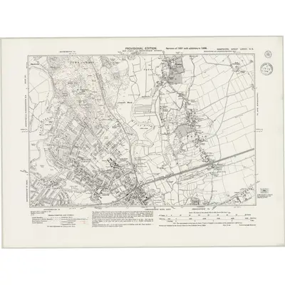 1938 Map of Hampshire & Isle of Wight LXXXVI.NE, 1944 Print
