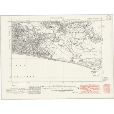 1938 Map of Hampshire & Isle of Wight LXXXVI.SE, 1946 Print
