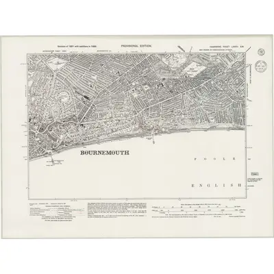 1938 Map of Hampshire & Isle of Wight LXXXVI.SW, 1943 Print