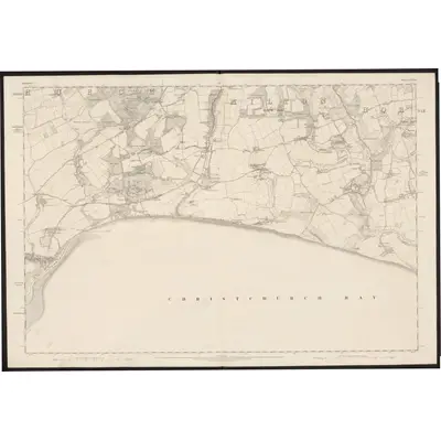 1867 Map of Hampshire & Isle of Wight LXXXVII, 1872 Print