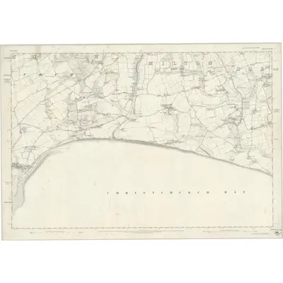 1867 Map of Hampshire & Isle of Wight LXXXVII, 1872 Print