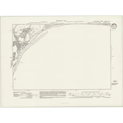 1931 Map of Hampshire & Isle of Wight LXXXVII.SW, 1933 Print