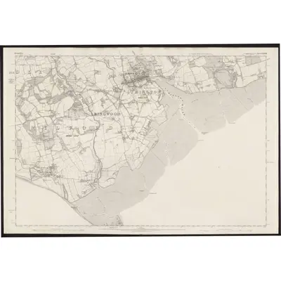 1867 Map of Hampshire & Isle of Wight LXXXVIII, 1871 Print