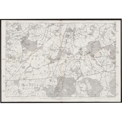 1871 Map of Hampshire & Isle of Wight V, 1877 Print