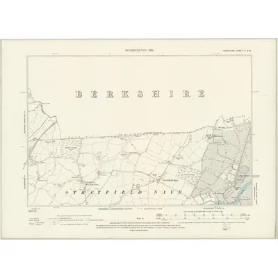 1894 Map of Hampshire & Isle of Wight V.SW, 1896 Print