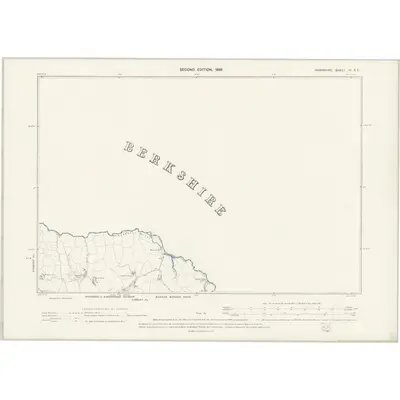 1894 Map of Hampshire & Isle of Wight VI.SE, 1898 Print