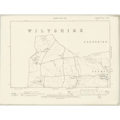 1894 Map of Hampshire & Isle of Wight VII.NE, 1896 Print