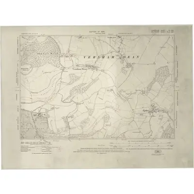1923 Map of Hampshire & Isle of Wight VII.SE, 1926 Print