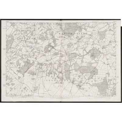 1872 Map of Hampshire & Isle of Wight X, 1877 Print