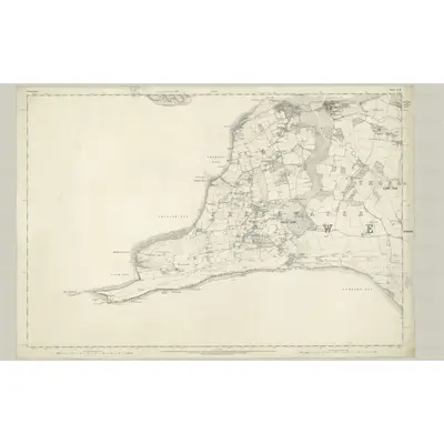 1862 Map of Hampshire & Isle of Wight XCIII, 1866 Print