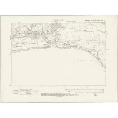 1907 Map of Hampshire & Isle of Wight XCIII.SE, 1909 Print