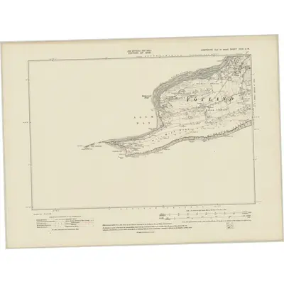 1907 Map of Hampshire & Isle of Wight XCIII.SW, 1909 Print