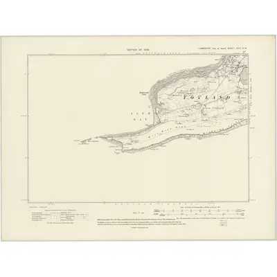 1907 Map of Hampshire & Isle of Wight XCIII.SW, 1909 Print