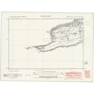 1938 Map of Hampshire & Isle of Wight XCIII.SW, 1947 Print