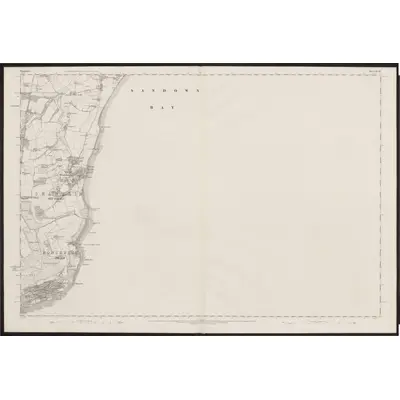 1862 Map of Hampshire & Isle of Wight XCIX, 1866 Print