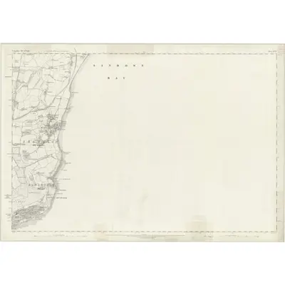 1862 Map of Hampshire & Isle of Wight XCIX, 1866 Print