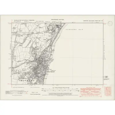 1938 Map of Hampshire & Isle of Wight XCIX.NW, 1947 Print