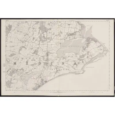 1861 Map of Hampshire & Isle of Wight XCVI, 1866 Print