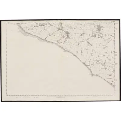 1862 Map of Hampshire & Isle of Wight XCVII, 1866 Print