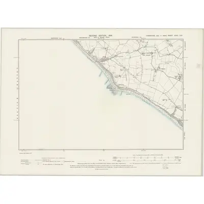 1897 Map of Hampshire & Isle of Wight XCVII.SE, 1898 Print