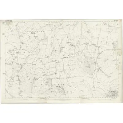 1862 Map of Hampshire & Isle of Wight XCVIII, 1866 Print