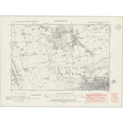 1938 Map of Hampshire & Isle of Wight XCVIII.SE, 1947 Print