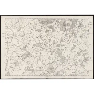 1871 Map of Hampshire & Isle of Wight XI, 1875 Print