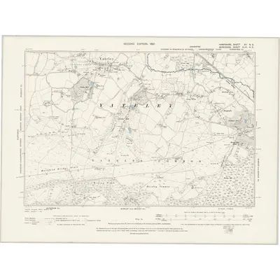 1894 Map of Hampshire & Isle of Wight XII.NE, 1897 Print