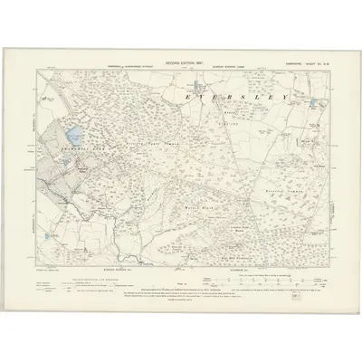 1894 Map of Hampshire & Isle of Wight XII.NW, 1897 Print