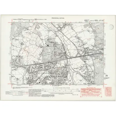 1938 Map of Hampshire & Isle of Wight XIII.SW, 1946 Print