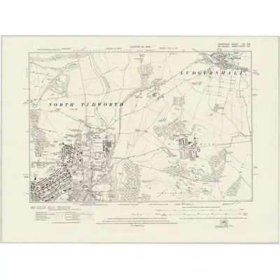 1923 Map of Hampshire & Isle of Wight XIV.SE, 1926 Print
