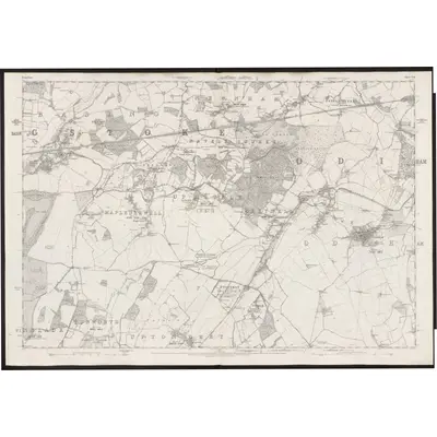 1871 Map of Hampshire & Isle of Wight XIX, 1875 Print