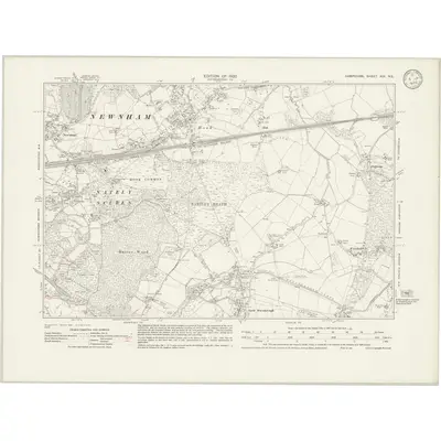 1930 Map of Hampshire & Isle of Wight XIX.NE, 1932 Print