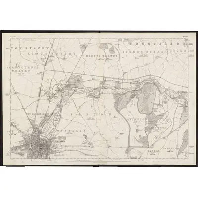 1869 Map of Hampshire & Isle of Wight XLI, 1874 Print