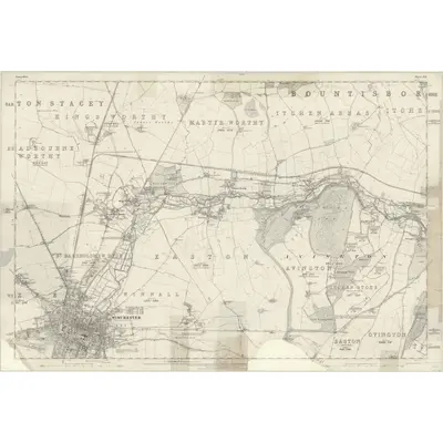 1869 Map of Hampshire & Isle of Wight XLI, 1874 Print